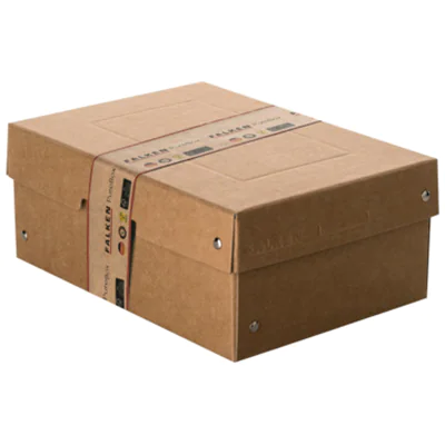 Falken Aufbewahrungsbox PureBox Nature 18 x 10 x 25 cm (B x H x T) DIN A5 Pappe natronbraun