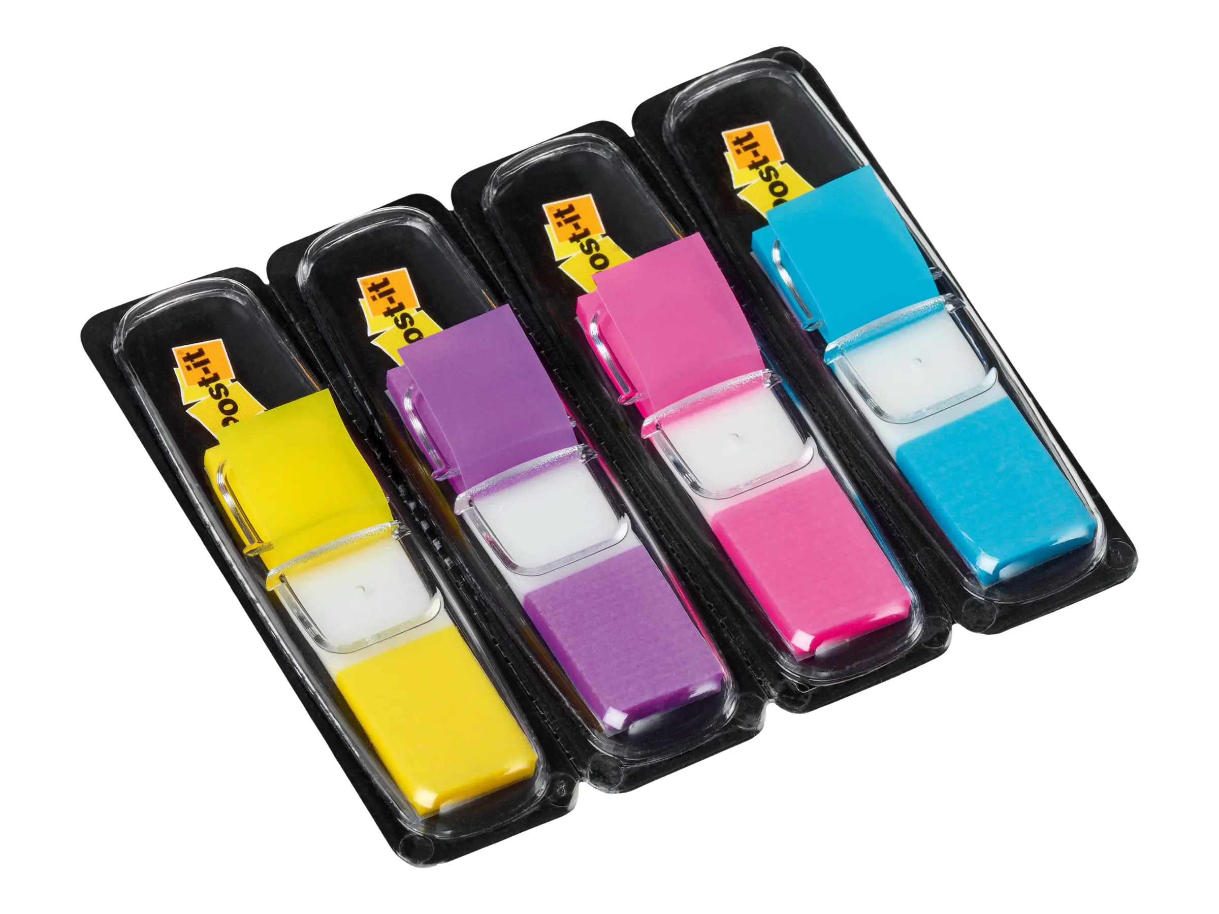 3M Post-it Index 683-4AB - Index-Streifen mit Spender - 11.9 x 43.2 mm - 140 Blatt (4 x 35)