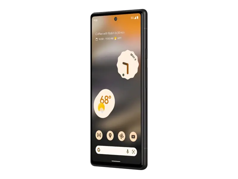 Google Pixel 6a - 5G Smartphone - Dual-SIM - RAM 6 GB / Interner Speicher 128 GB - OLED-Display - 6.134" - 2400 x 1080 Pixel (60 Hz) - 2 x Rückkamera 12,2 MP, 12 MP - front camera 8 MP - holzkohlefarben