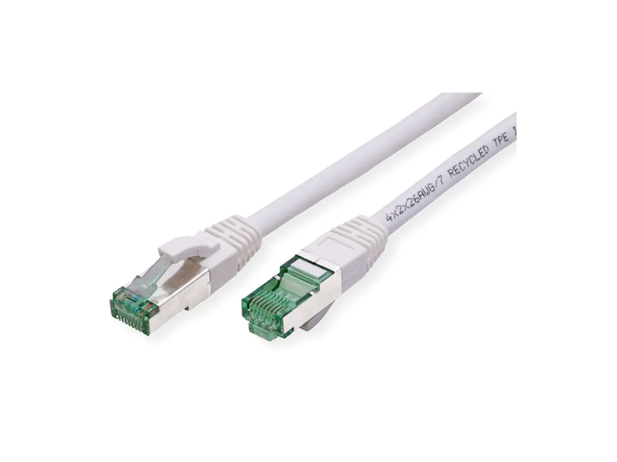 ROLINE RM S/FTP Patchkabel Kat6A/Kl.EA TPE weiss 3m - FTP - PIMF