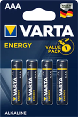 Varta Energy AAA - Einwegbatterie - AAA - Alkali - 1,5 V - 4 Stück(e) - 44,5 mm
