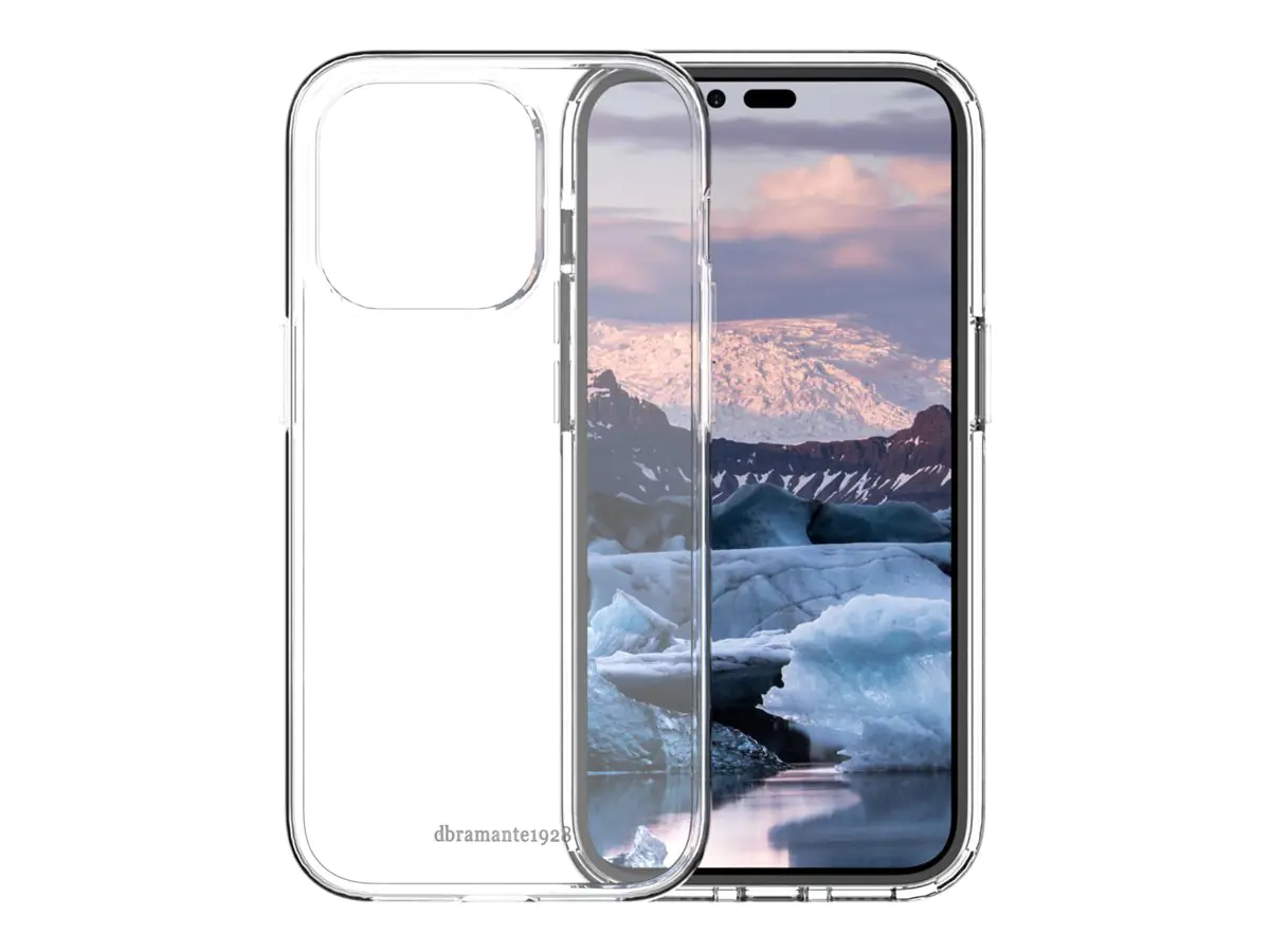 dbramante1928 Iceland Pro - Hintere Abdeckung für Mobiltelefon - Snap-on - 100 % recycelter Kunststoff - klar - für Apple iPhone 14 Pro