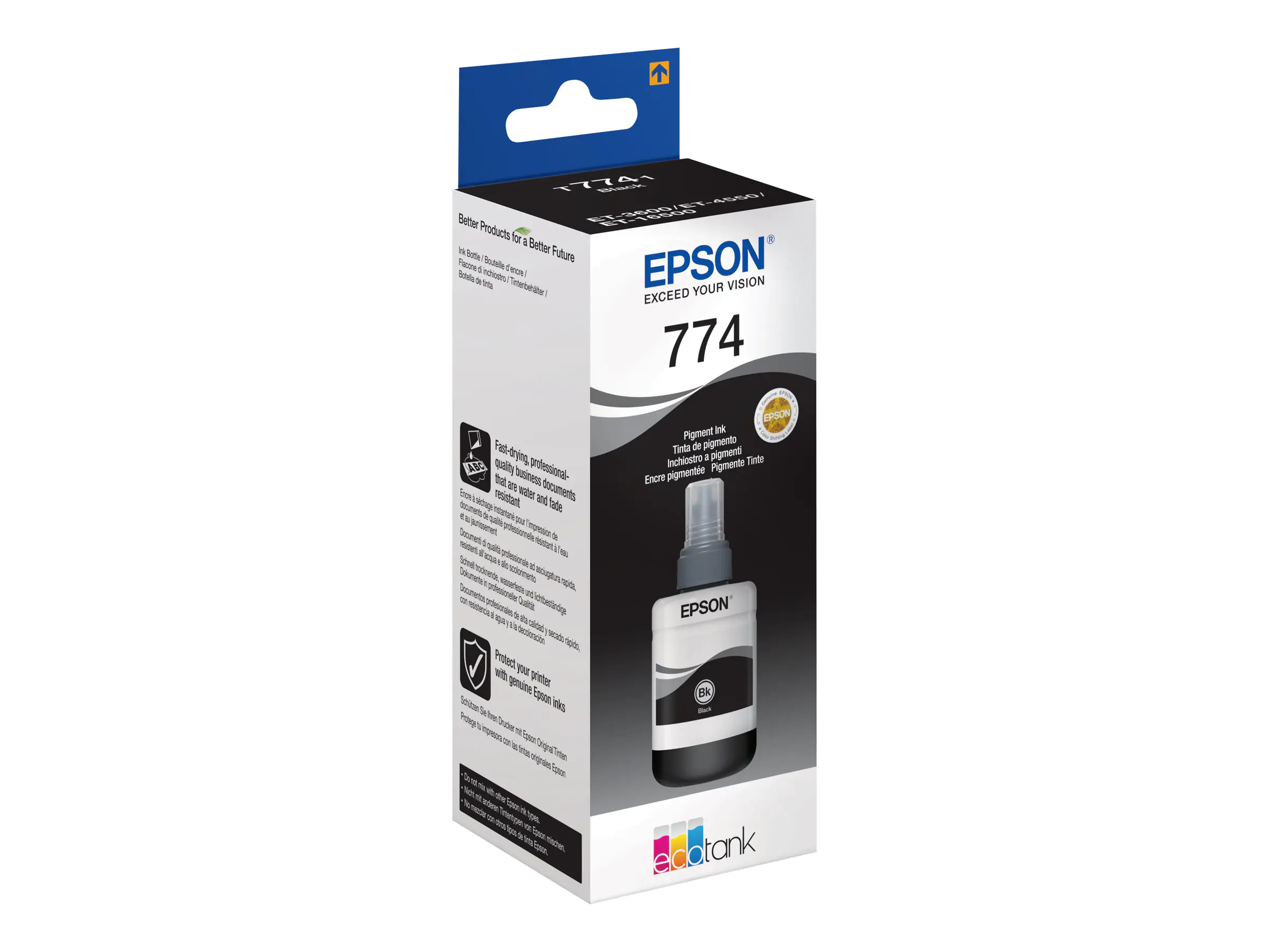 Epson T7741 - 140 ml - Schwarz - original - Nachfülltinte - für EcoTank ET-16500, ET-3600, ET-4550, ET-4550 Stickers, M200