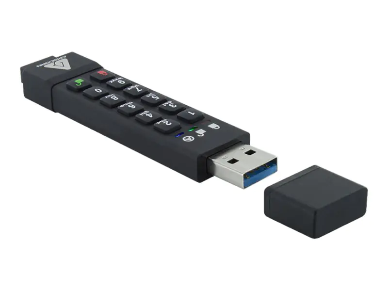 Apricorn Aegis Secure Key 3z - USB-Flash-Laufwerk - verschlüsselt - 128 GB - USB 3.1 - FIPS 140-2 Level 3