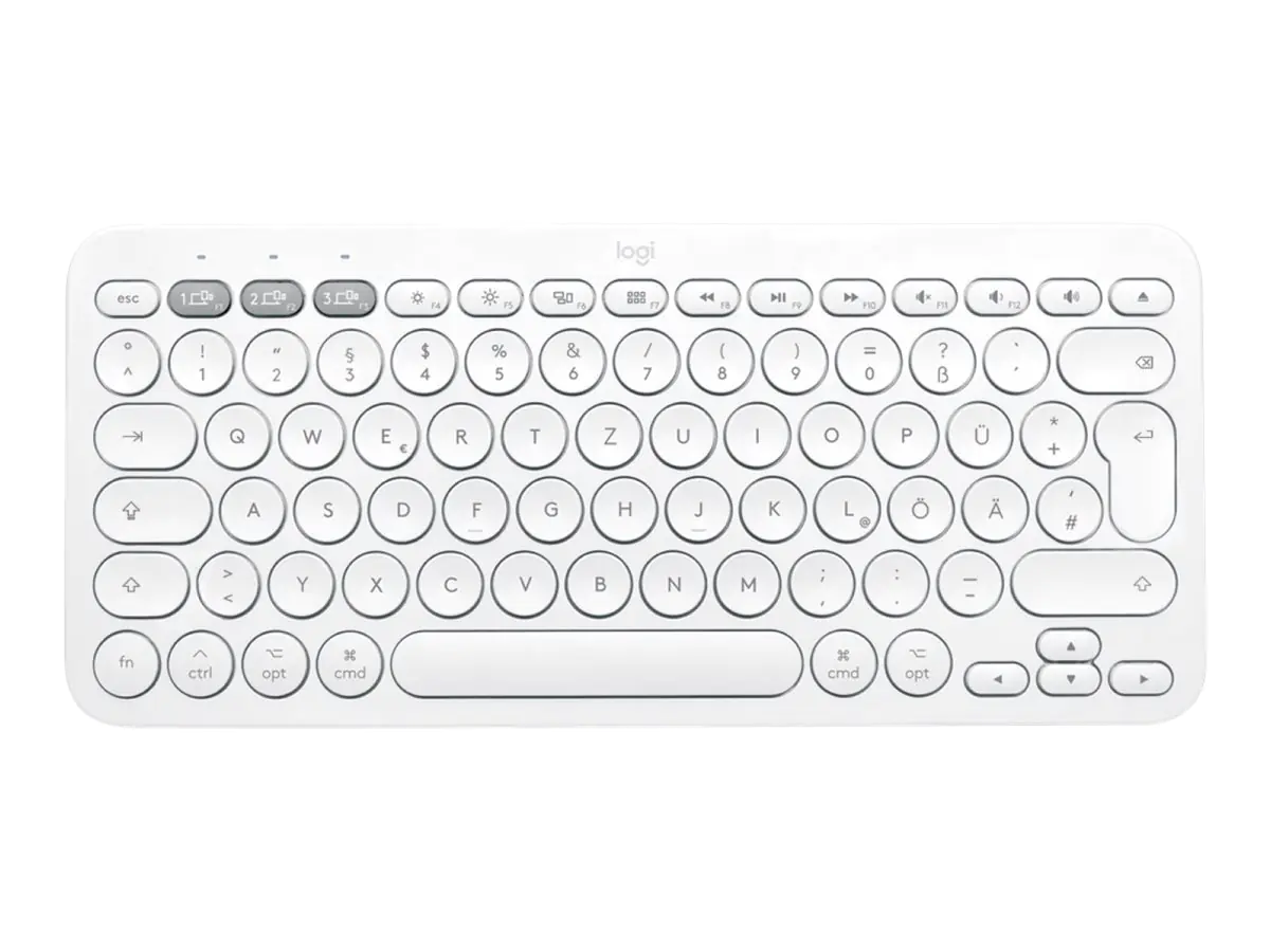 Logitech K380 Multi-Device Bluetooth Keyboard for Mac - Tastatur - kabellos - Bluetooth 3.0 - QWERTY - GB - Blueberry