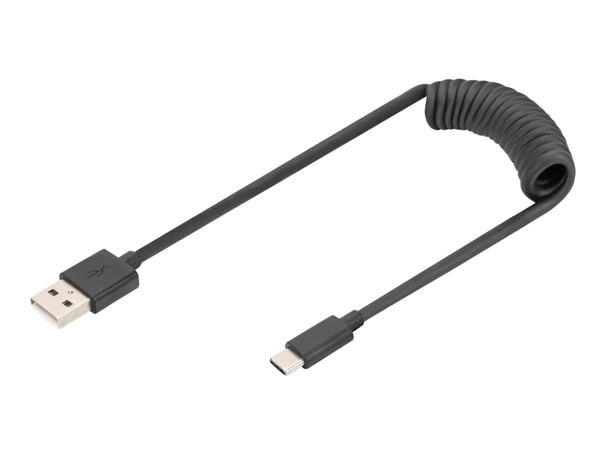 Digitus - USB-Kabel - USB (M) zu 24 pin USB-C (M) - USB 2.0 - 20 V - 3 A - 1 m - Schwarz