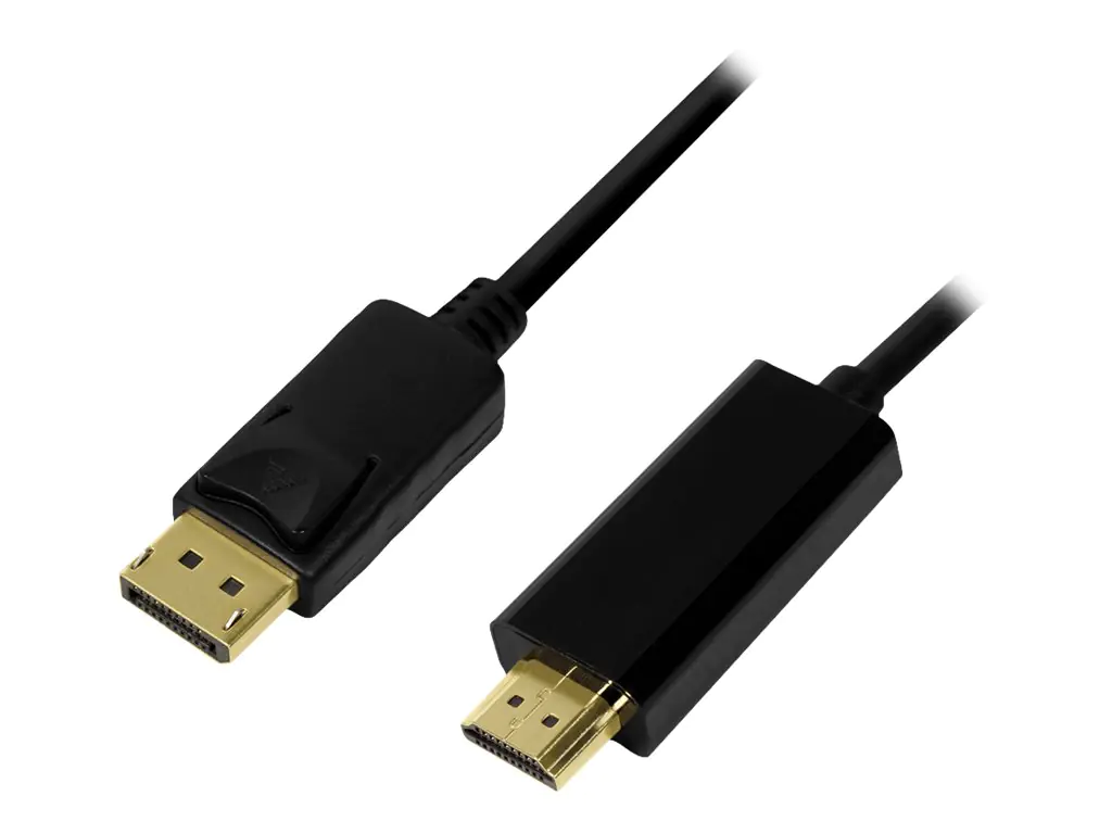 LogiLink - Adapterkabel - DisplayPort männlich zu HDMI männlich - 2 m - Schwarz - 4K Unterstützung
