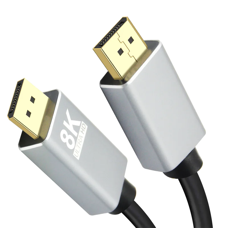 Helos PREMIUM - DisplayPort-Kabel - DisplayPort (M) zu DisplayPort (M) - DisplayPort 1.4 - 3 m - Dolby DTS-HD Master Audio-Unterstützung, unterstützt 8K UHD (7680 x 4320) - Schwarz