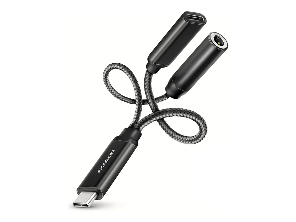 AXAGON ADA-HCPD - Audio-Adapter - USB-C männlich zu mini-phone stereo 3.5 mm, USB-C weiblich - 10
