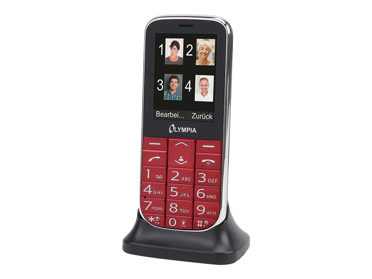 OLYMPIA Joy II - Feature Phone - Dual-SIM - microSD slot - LCD-Anzeige - Rot