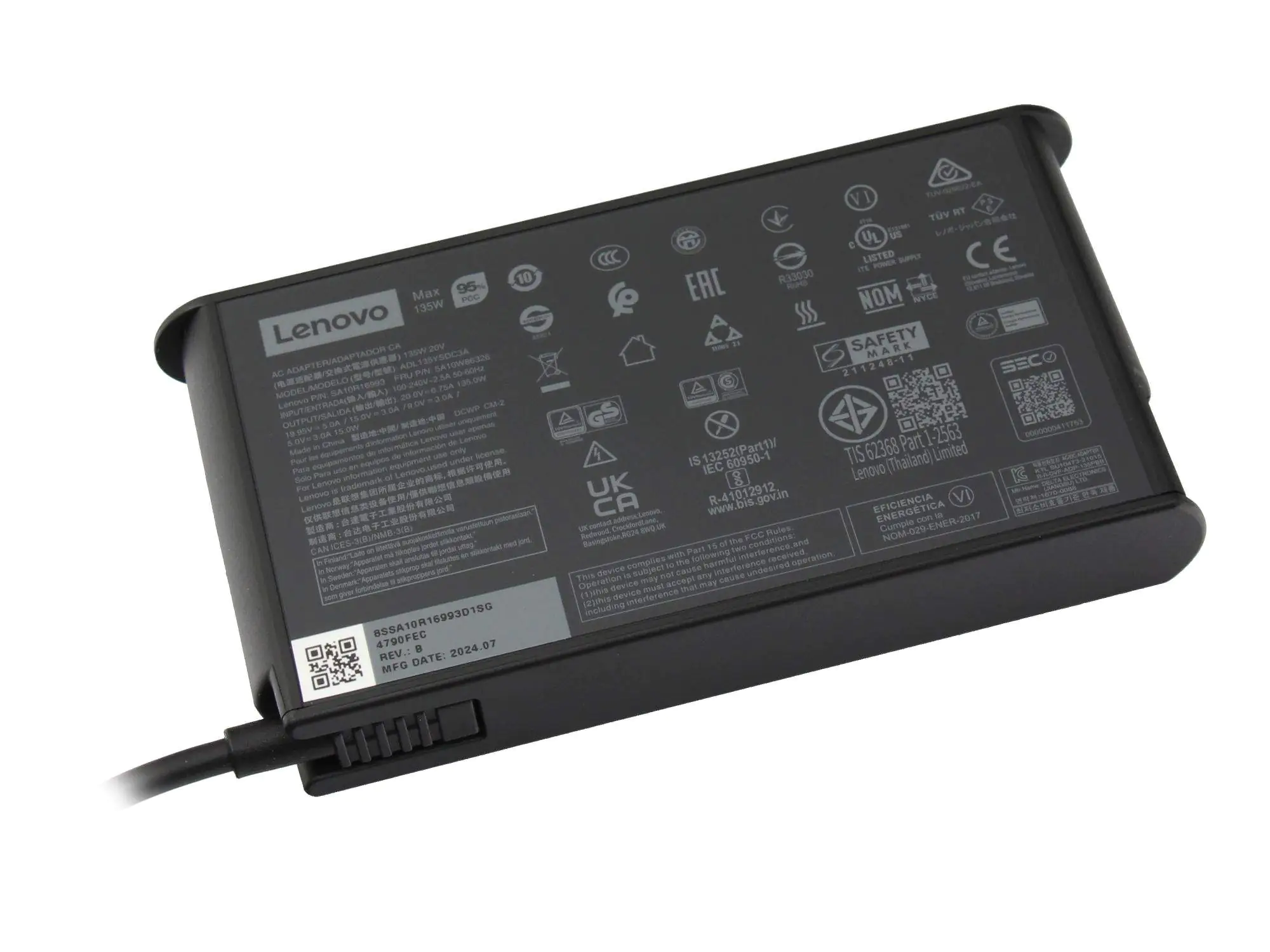 Lenovo 5A10W86297 Notebook-Netzteil 6.75 A - PC- /Server Netzteil - 135 W