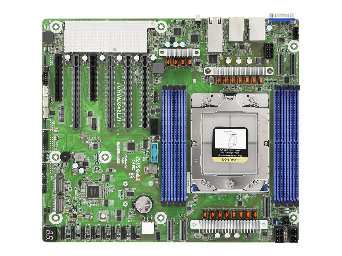 ASRock Mainboard TURIND8-2L2T CEB Sockel SP5 Single - Mainboard - 6 GB