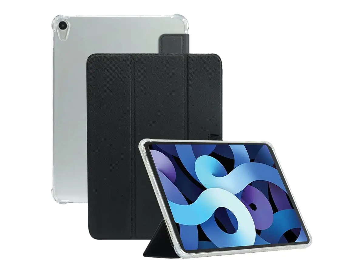 Mobilis EDGE - Flip-Hülle für Tablet - Schwarz, durchsichtig - 10.9" - für Apple 10.9-inch iPad Air (4. Generation) 060006
