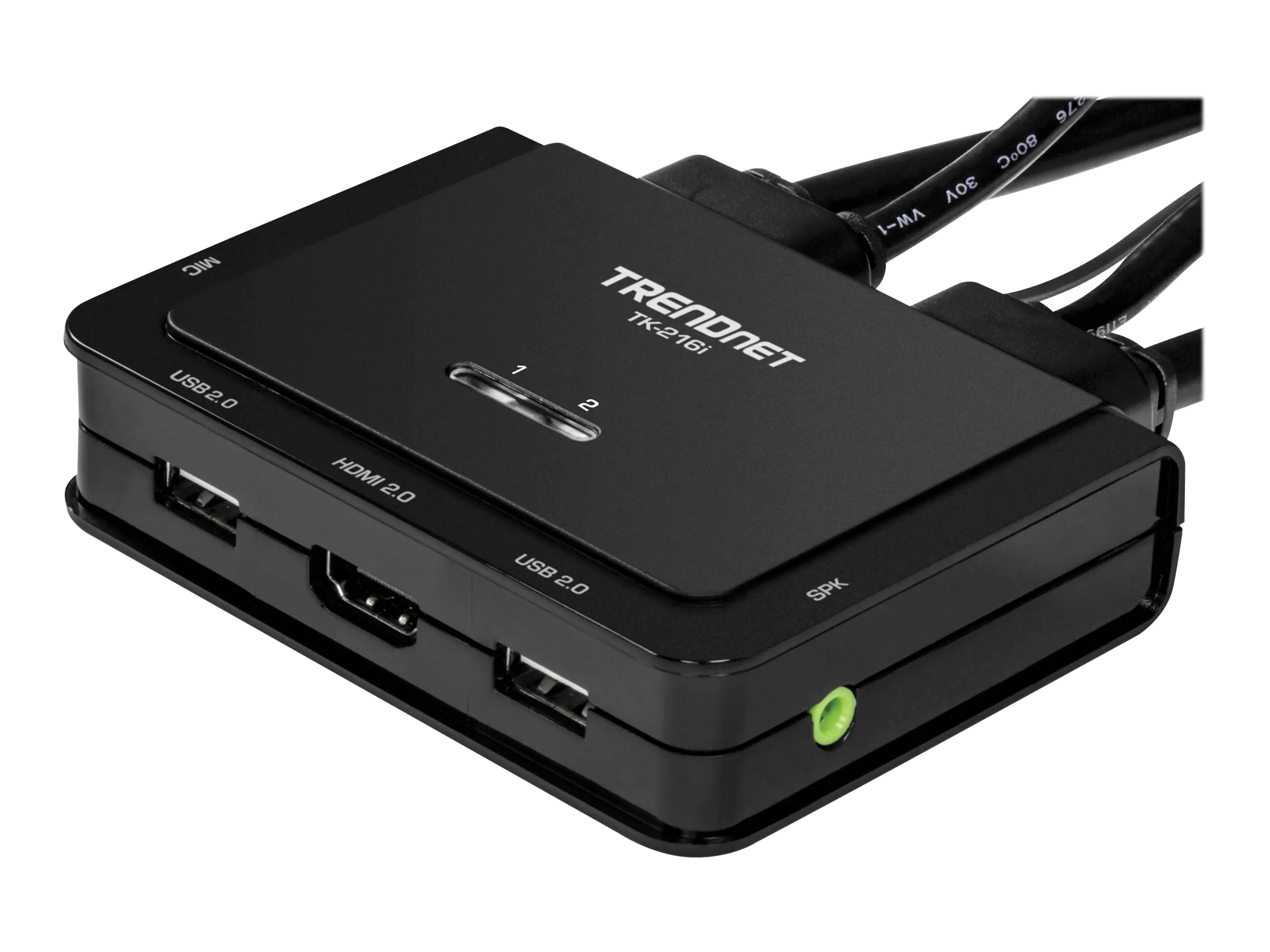 Trendnet TK-216i - KVM-/Audio-/USB-Switch - 2 x KVM/Audio/USB - 1 lokaler Benutzer - Desktop