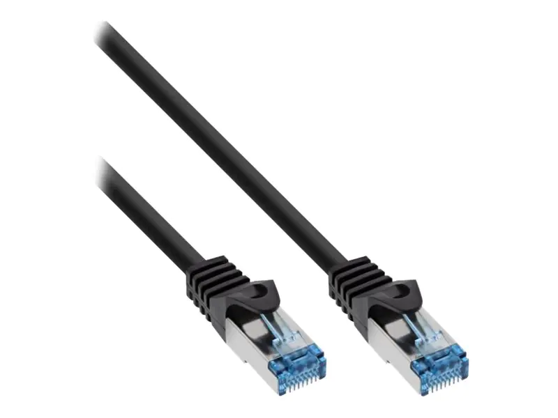 InLine - Patch-Kabel - RJ-45 (M) zu RJ-45 (M) - 2 m - SFTP, PiMF - CAT 6a - halogenfrei, verseilt - Schwarz