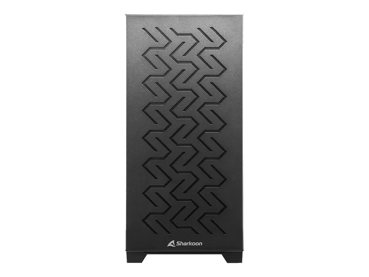 Sharkoon MS-Z1000 - microATX - Seitenteil mit Fenster (gehärtetes Glas) - keine Spannungsversorgung (ATX) - Schwarz - USB/Audio