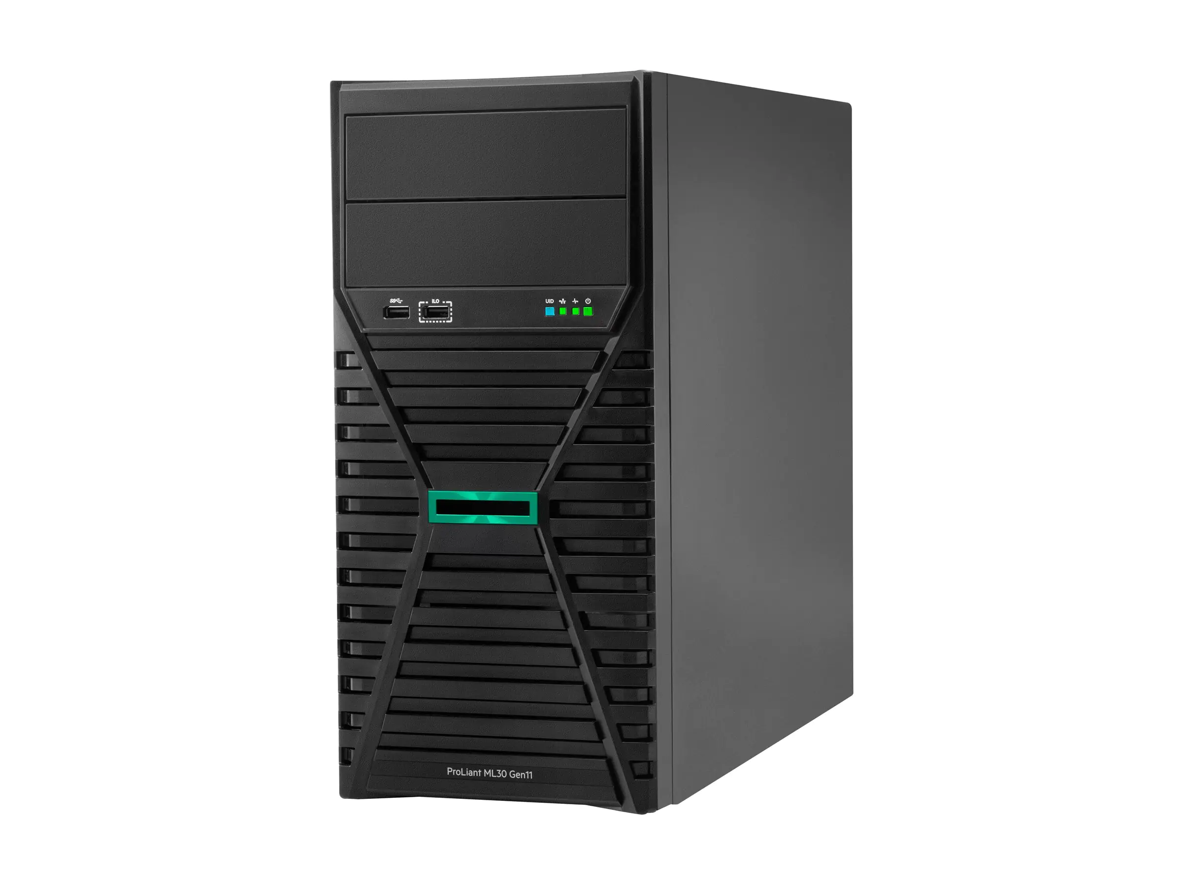 HPE ProLiant ML30 Gen11 - Server - Tower - 4U - 1-Weg - 1 x Xeon E-2434 / 3.4 GHz - RAM 32 GB - SATA - Hot-Swap 6.4 cm (2.5") Schacht/Schächte - SSD 2 x 480 GB - 1GbE - Monitor: keiner - Smart Choice