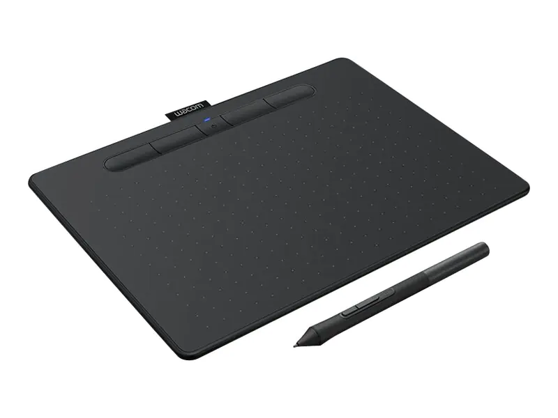 Wacom Intuos Creative Pen Medium - Digitalisierer - 21.6 x 13.5 cm - elektromagnetisch - 4 Tasten - kabellos, kabelgebunden - USB, Bluetooth - Schwarz