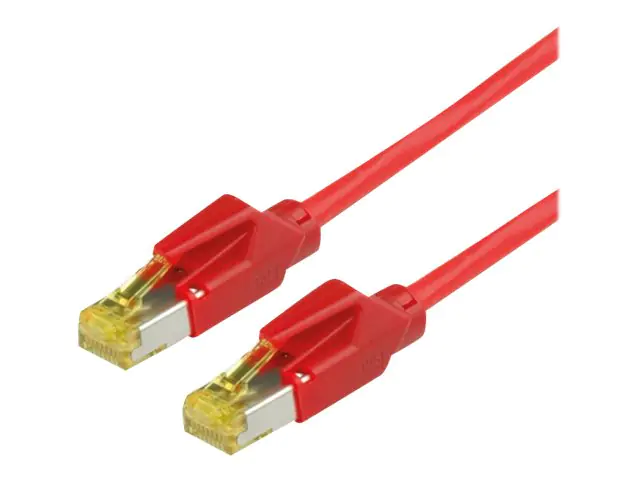 DRAKA UC900 - Patch-Kabel - RJ-45 (M) bis RJ-45 (M) - 3 m - SFTP, PiMF - CAT 6a - halogenfrei - Rot