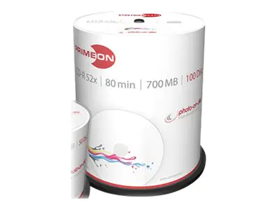 Primeon photo-on-disc - 100 x CD-R - 700 MB (80 Min) 2761106