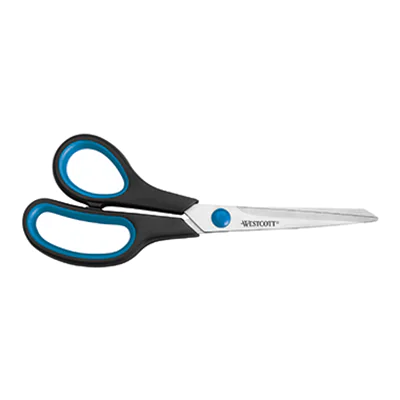 Westcott Schere Easy Grip 21 cm Stahl Linkshänder E-30282 00