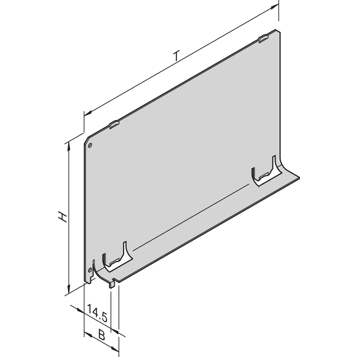SCHROFF 34562-823, Ablenkplatte für Luftmanagement, Aluminium, Aluminium, 1 Stück(e) 34562823