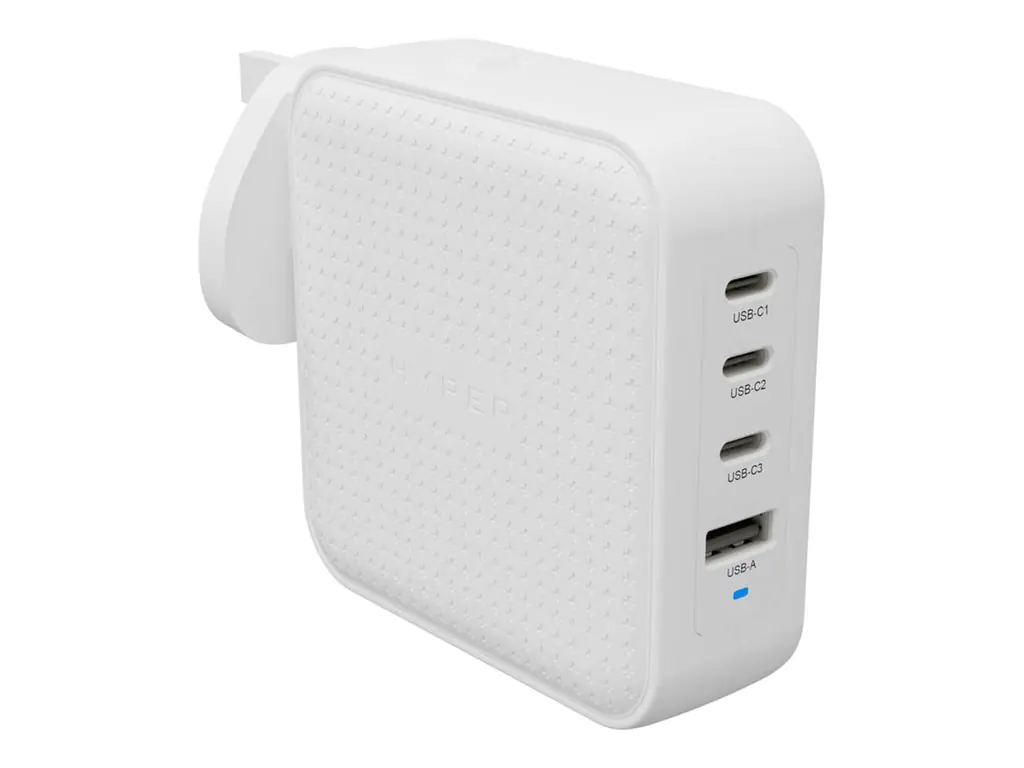 Hyper HyperJuice 100W USB-C GaN Travel Charger 3C+1A - White