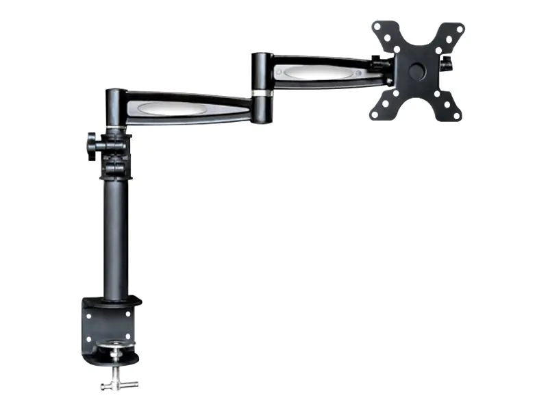 TECHly - Befestigungskit (Gelenkarm, Spannbefestigung für Tisch, Halterung für Display) - für LCD-Display - Schwarz - Bildschirmgröße: 33-48.3 cm (13"-19")