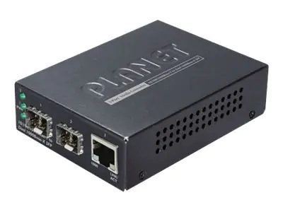 PLANET GT-1205A - Medienkonverter - 1GbE - 10Base-T, 100Base-TX, 1000Base-T - 3 Anschlüsse - RJ-45 / SFP (mini-GBIC)