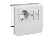 Hager SL20055 - Ausgang - RJ-45 X 2, Strom