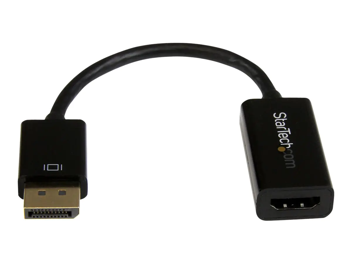 StarTech DisplayPort auf HDMI 4k @ 30Hz Adapter - DP 1.2 zu HDMI Video und Audio aktiv Konverter 1080p @ 60Hz für Computer / Laptop - Videokonverter - DisplayPort - HDMI - für P/N: DKM30CHDPD, DKM30CHDPDUE, SV231QDPU34K, TB3CDK2DP, TB3CDK2DPUE, TB3DKM2DPL