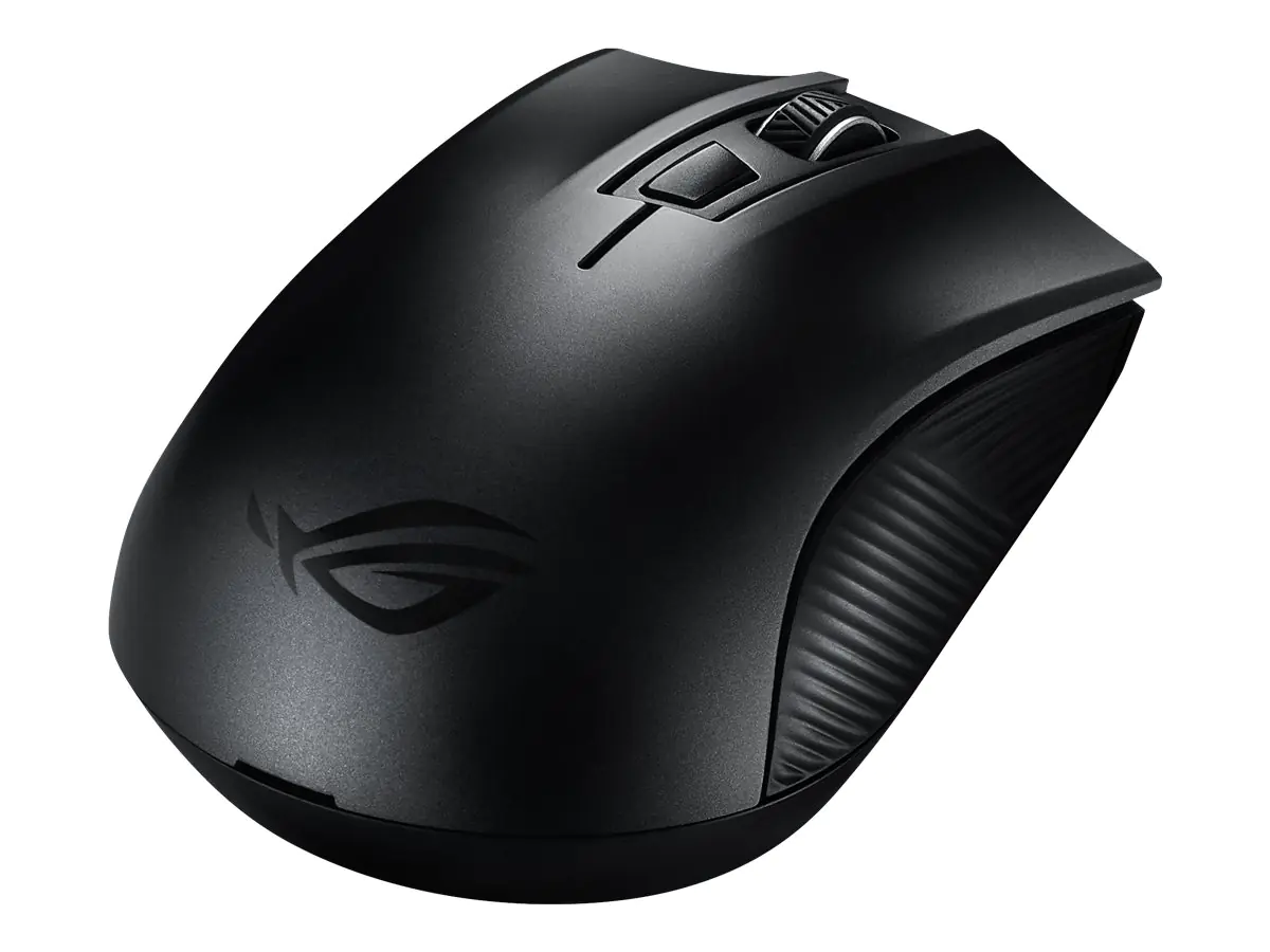 ASUS ROG Strix Carry - Maus - Für Rechtshänder - optisch - kabellos - 2.4 GHz, Bluetooth 5.0 LE - kabelloser Empfänger (USB) - für 15; ROG Strix G15; ROG Zephyrus Duo 15; ROG Zephyrus G14; TUF505; ZenBook 13; 14
