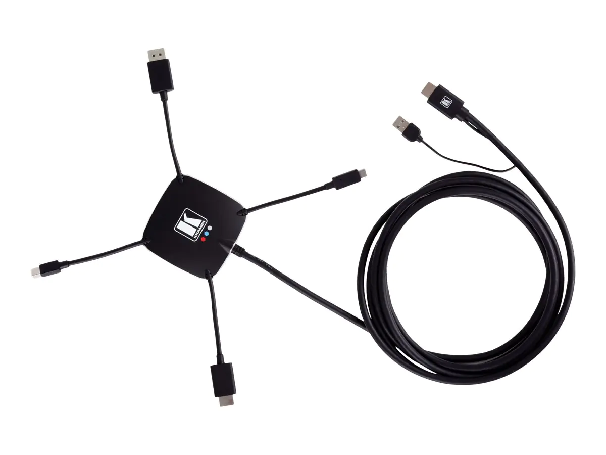 Kramer Electronics Kramer K-SPIDER - Videoadapter - HDMI, DisplayPort, Mini DisplayPort, USB-C