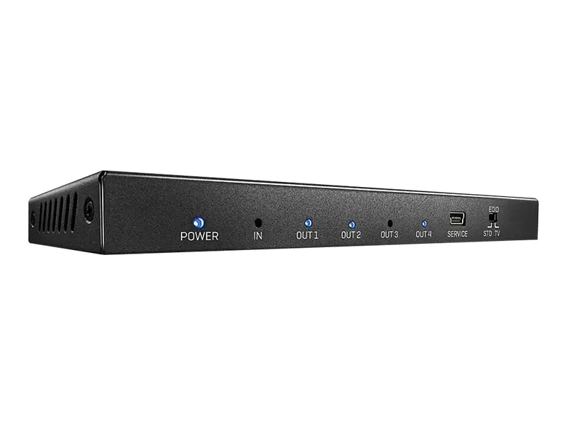 Lindy 4 Port HDMI 2.0 18G Splitter - Video-/Audio-Splitter - 4 x HDMI - Desktop