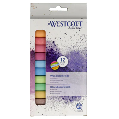 Westcott Kreide farbsortiert 12 St. E-744983 00