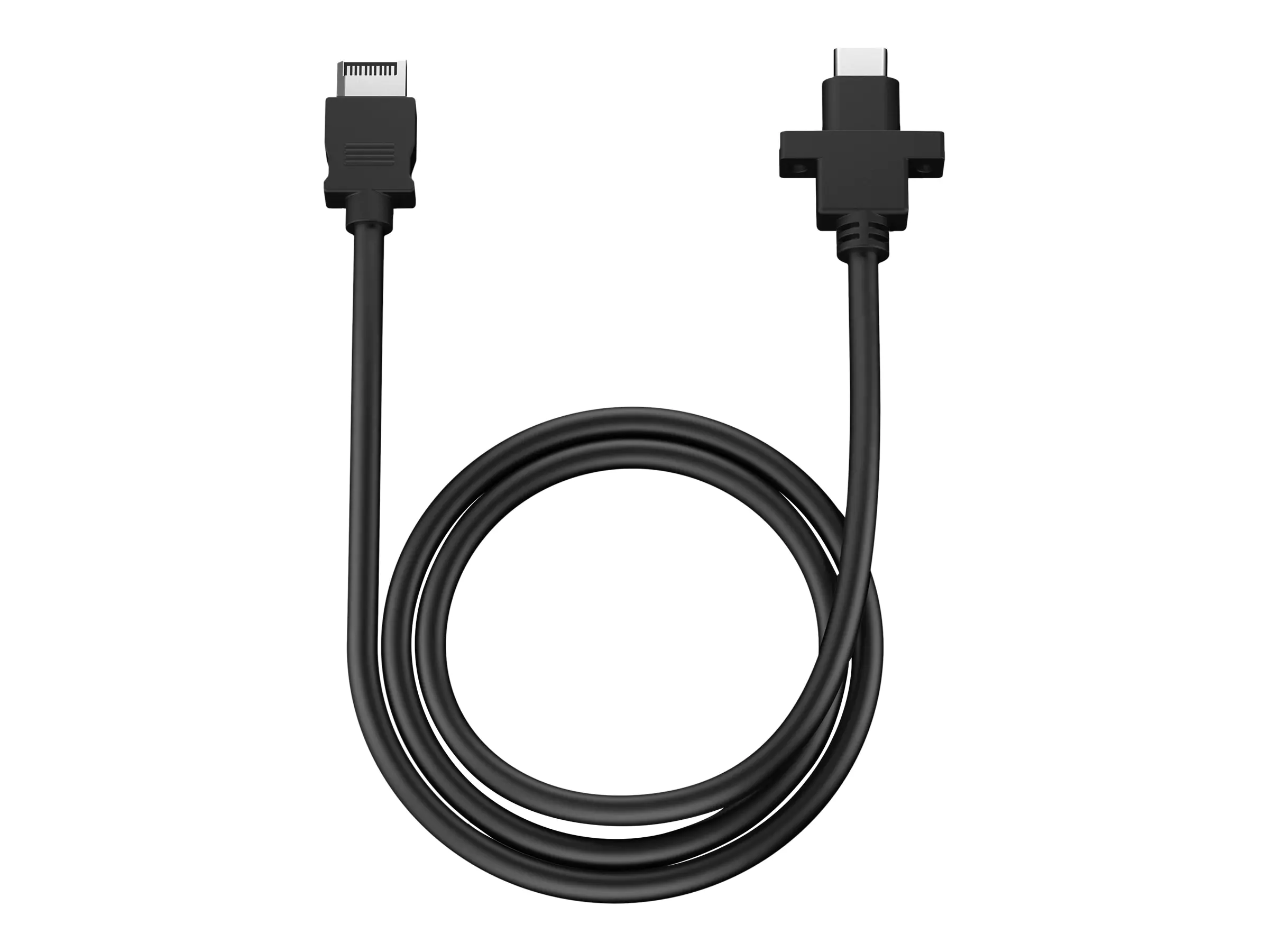 Fractal Design Model D - USB-Kabel - USB-C Header (M) zu 24 pin USB-C (W) Paneel montierbar - 67 cm - Schwarz - für Fractal Design Focus 2; Pop Air, Mini Air RGB, Mini Silent, Silent, XL Air RGB, XL Silent