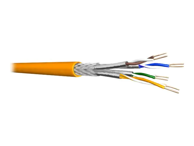 Draka UC900 SS23 - Bulkkabel - 1000 m - 7.5 mm - SFTP, PiMF - CAT 7 - IEEE 802.5/IEEE 802.3 - halogenfrei, Riser - orange