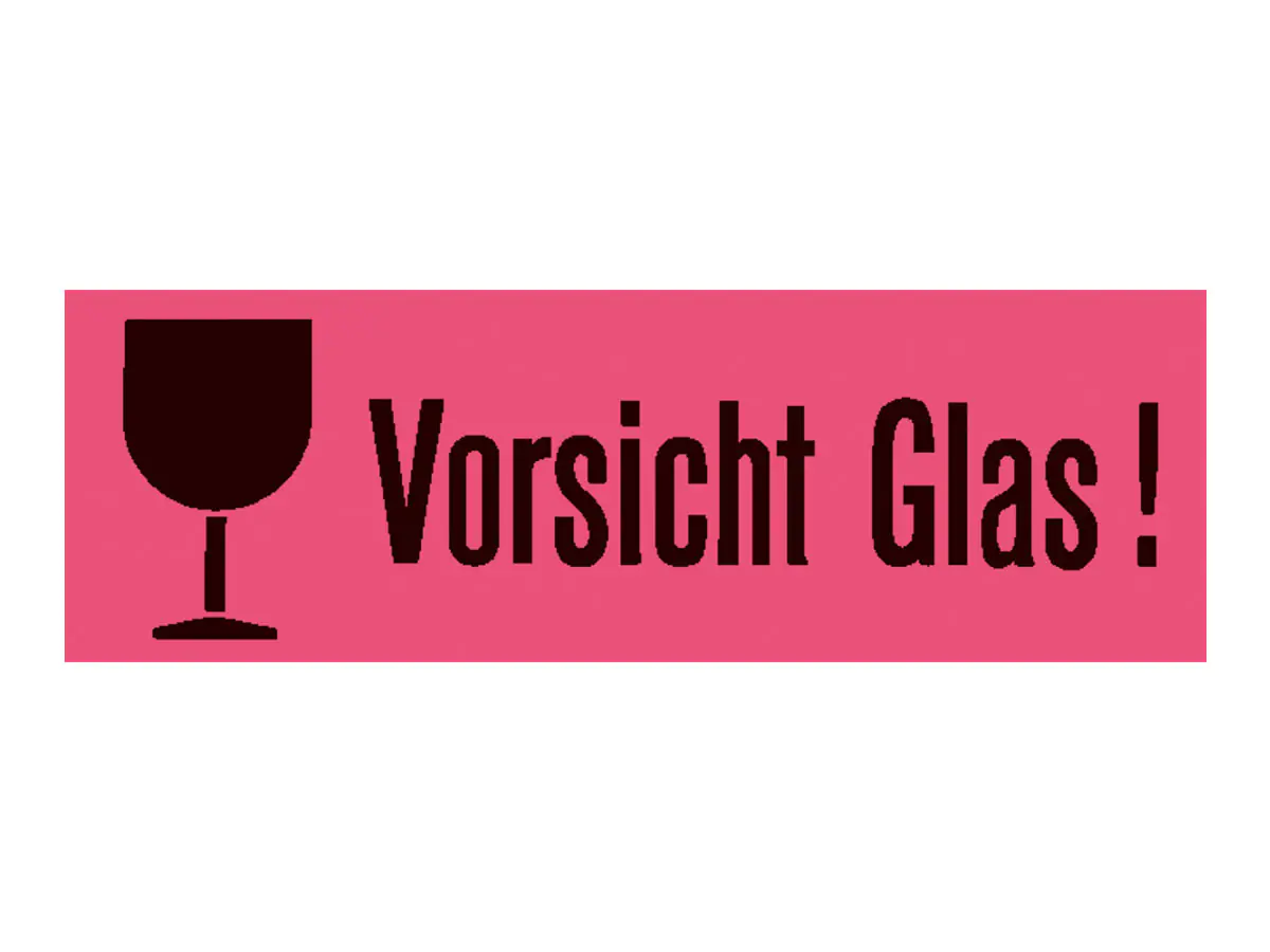 HERMA Schwarz, Luminous Red - 39 x 118 mm 1000 6750