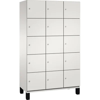 C+P Fächerschrank 4510432S10016 Füße 15Fächer B1200mm lgr/lgr