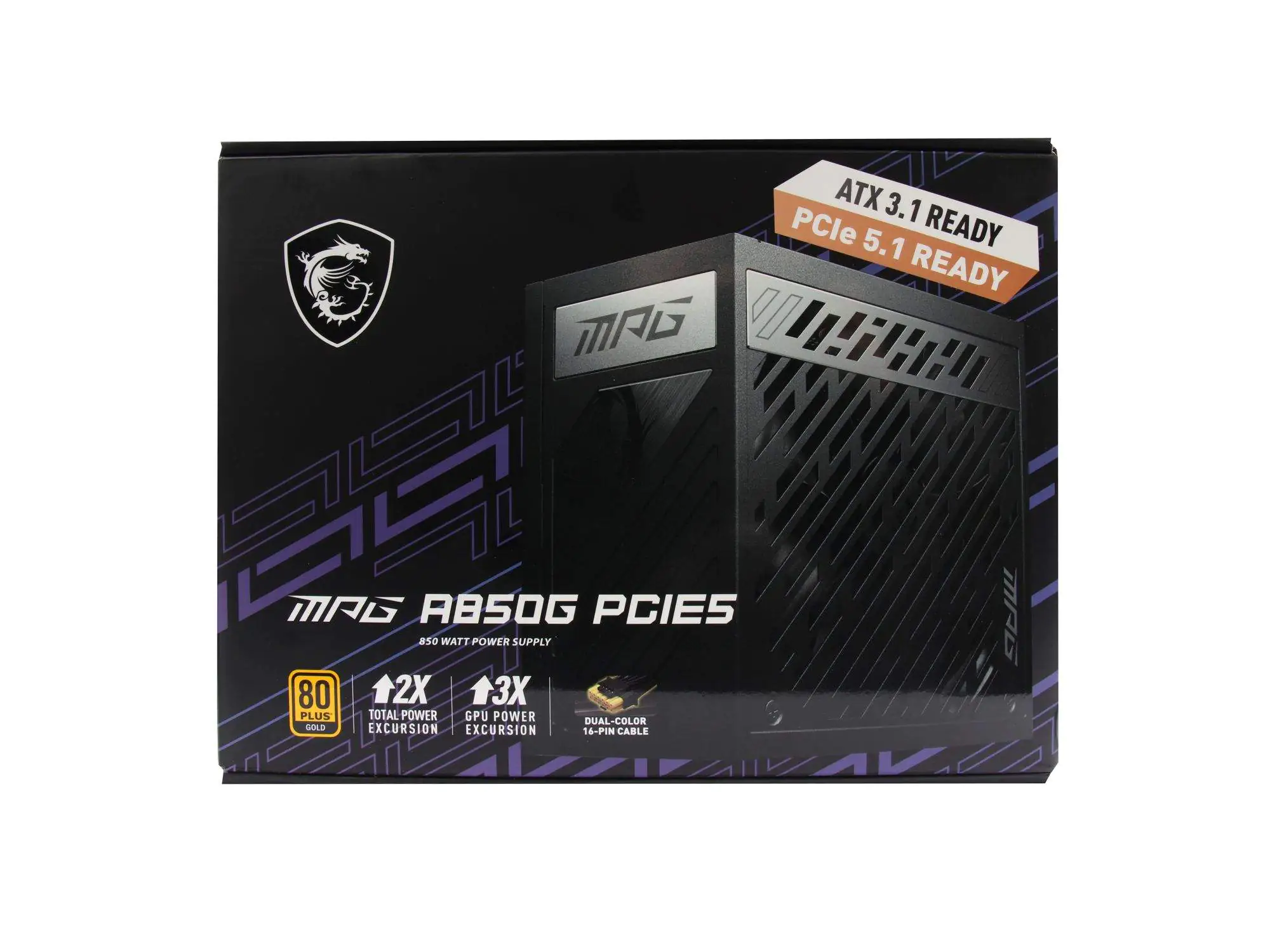 MSI Mpg A850G Pcie5 Netzteil - PC-/Server Netzteil - 850 W 306-7ZP7B11-CE0