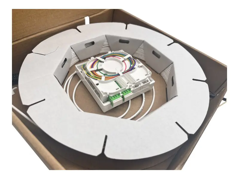 Helos Fiber-optic connection box set - vormontiert