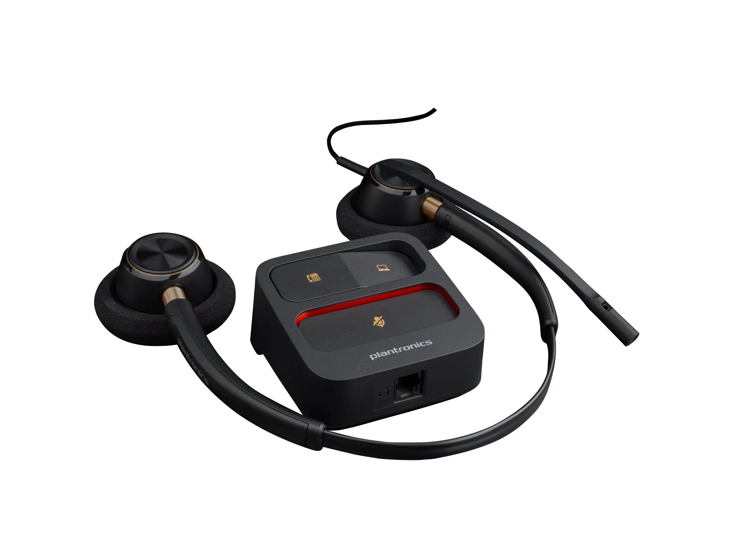 Poly EncorePro 520 - EncorePro 500 series - Headset - On-Ear - kabelgebunden - Quick Disconnect - Schwarz - Zertifiziert für Skype für Unternehmen, UC-zertifiziert
