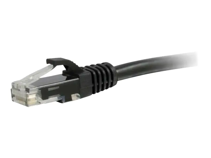 C2G Cat5e Booted Unshielded (UTP) Network Patch Cable - Patch-Kabel - RJ-45 (M) zu RJ-45 (M) - 3 m - UTP - CAT 5e - geformt, ohne Haken, verseilt - Schwarz