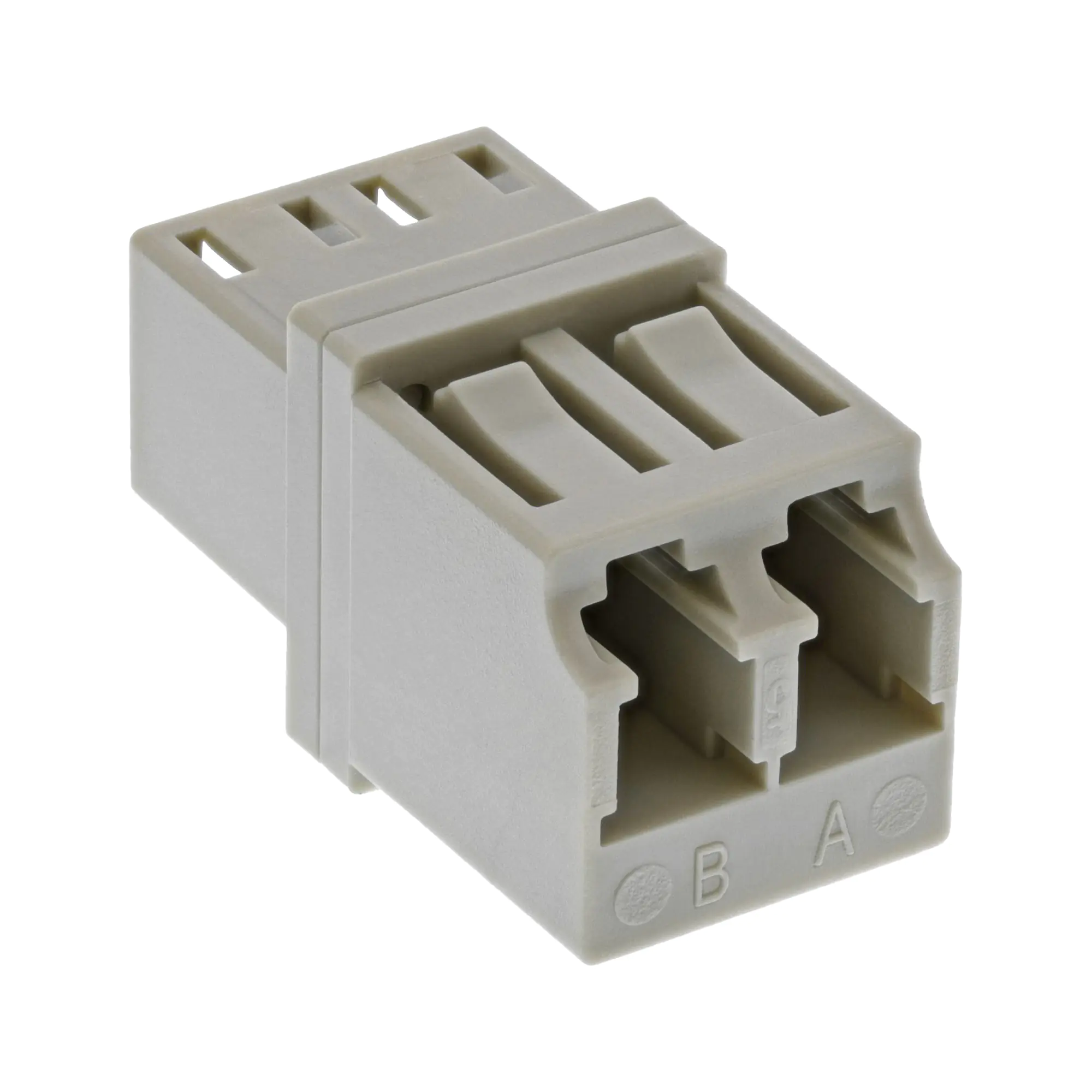 InLine LWL Kupplung - Duplex LC/LC - multimode - beige - Keramik-Hülse 89989L