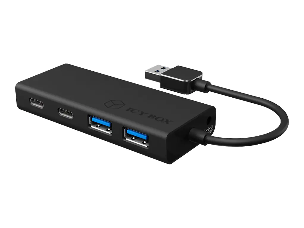 ICY BOX IB-HUB1426-U3 - Hub - 2 x SuperSpeed USB 3.0 + 2 x USB-C - Desktop