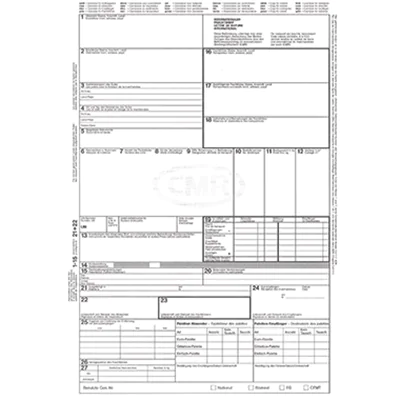 RNK Frachtbrief CMR 2100 DIN A4 4teilig SD