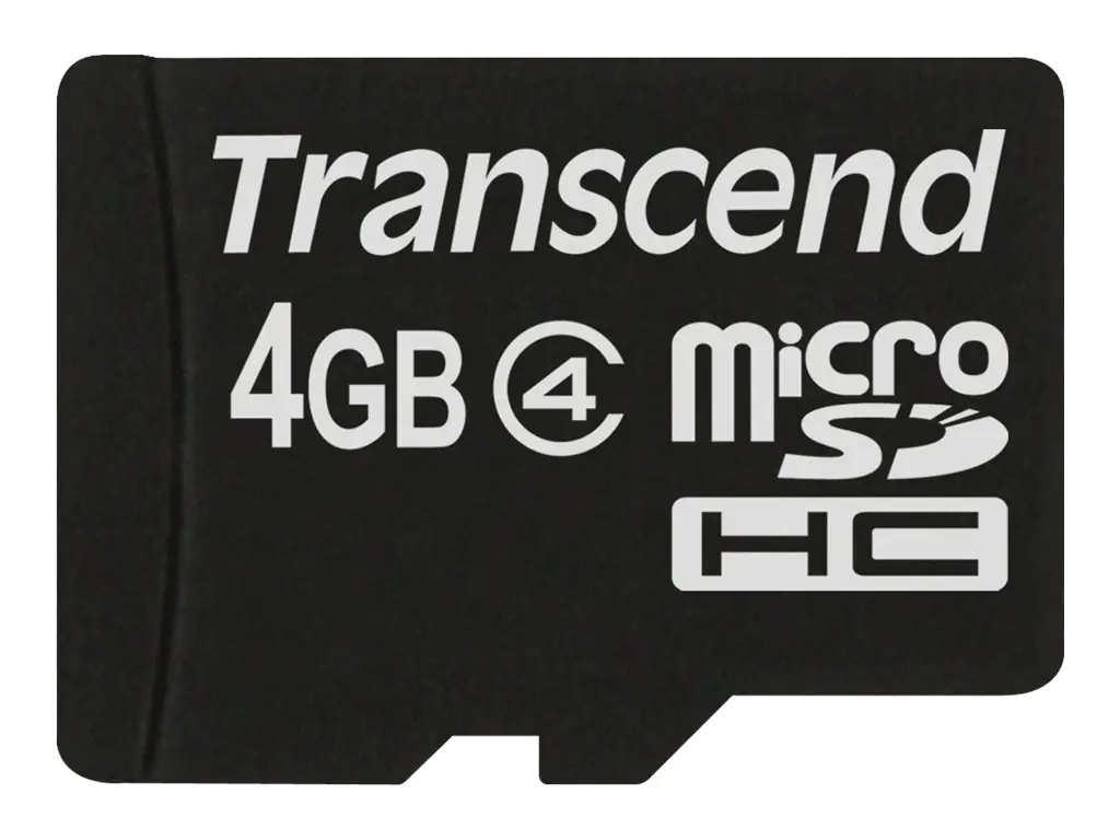 Transcend - Flash-Speicherkarte - 4 GB - Class 4 - microSDHC