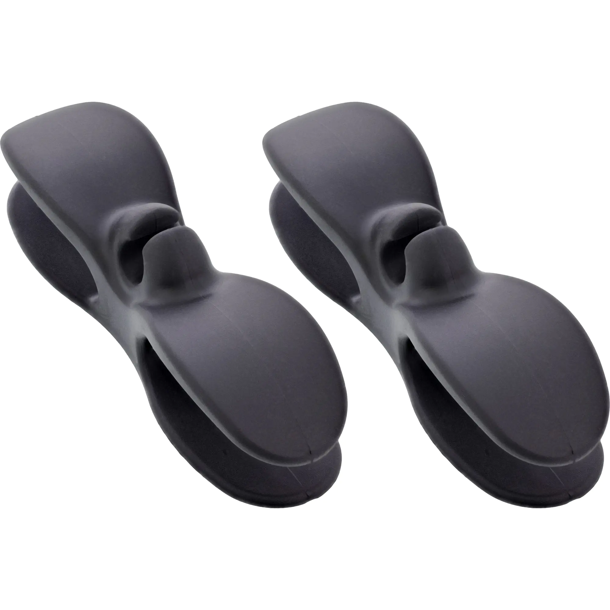 InLine Kabelaufwickler für Gerätekabel - selbstklebend - schwarz - 2er-Set