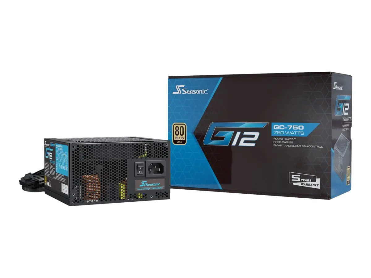Sea Sonic G12 GC-750 - Netzteil (intern) - ATX12V / EPS12V - 80 PLUS Gold - Wechselstrom 100-240 V - 750 Watt - aktive PFC