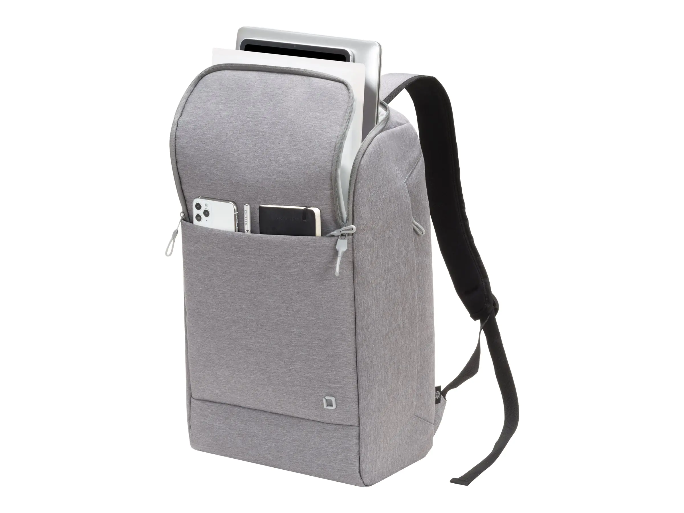 Dicota Eco Motion - Notebook-Rucksack - 39.6 cm - 13" - 15.6" - Hellgrau